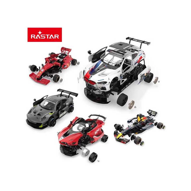 ประกอบรถควบคุมระยะไกล BMW Ferrari Porsche Red Bull Racing ของเล่นของขวัญโมเดลรถแท้ Starlight rastar