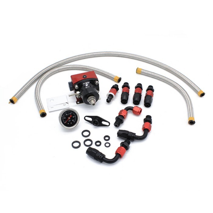 Fuel Pressure Regulator Kit Universal Adjustable 6AN