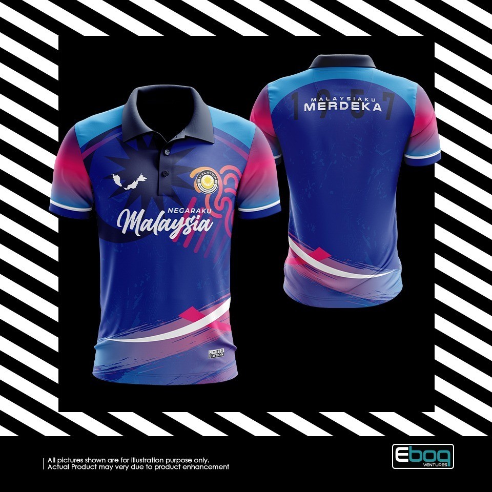 Baju 06 Eboq Sublimation /AD Big Size Plus Size Shirt / Baju