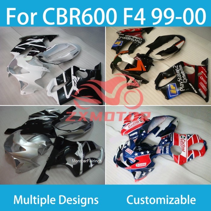 Perfect Fit Fairings Honda CBR600 F4 99-00 Quality Injection Molding Material CBR600 F4 1999 2000 F