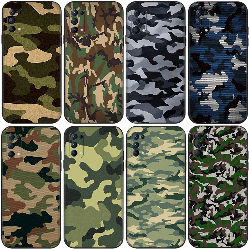 OPPO A5i Pro A5 A5X TPU Spot goods เคสโทรศัพท์เคสนิ่มสีดําลายพราง (9-O)