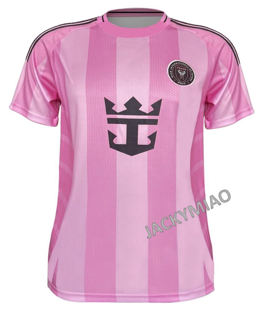 เสื้อยืดสโมสรฟุตบอล INTER MIAMI สำหรับผู้ชายและผู้หญิง ลายEmbroideryแขนสั้น