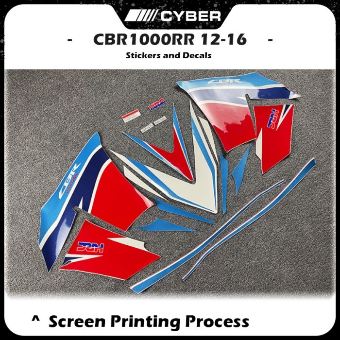 Motorcycle Fairing Shell OEM Decal Sticker Replica For Honda CBR1000RR CBR 1000RR HRC 2012-2016 Rep