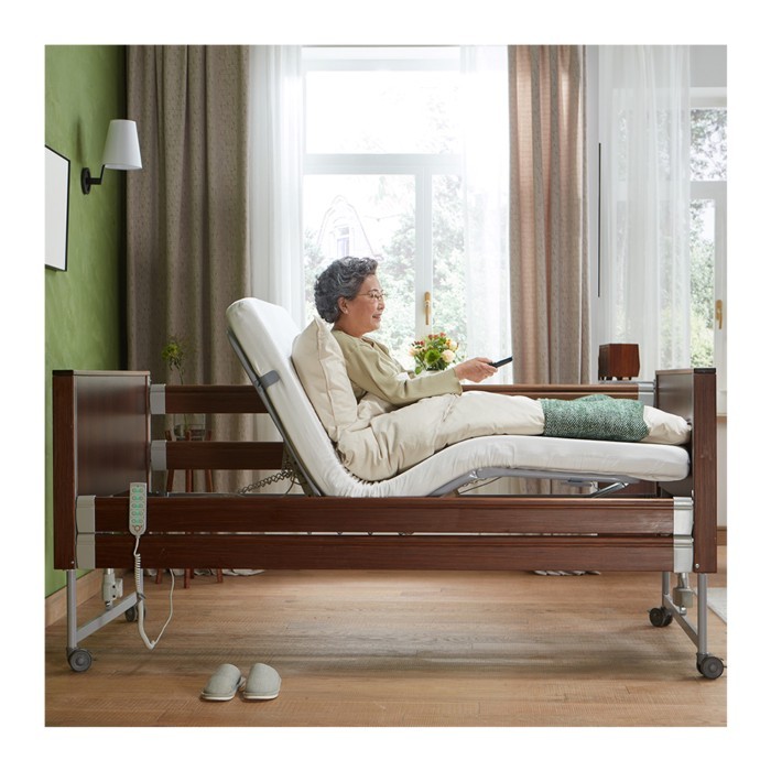 Tecforcare Electric Hospital Bed Sheets Medical Mattress Home Care Bed for the Elderly Adjustable B