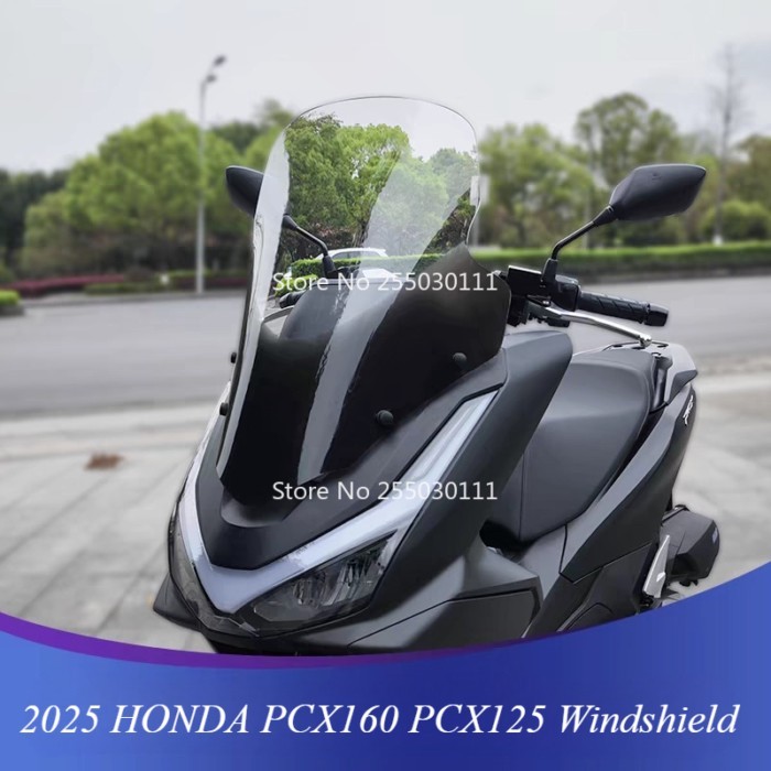 Fit for 2025 HONDA PCX160 PCX125 Windscreen Windshield Motorcycle PCX 160 125 66CM - 76CM Wind Defl