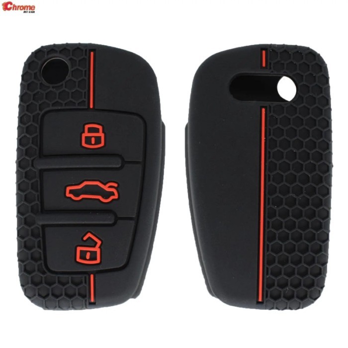 Silicone Car Remote Key Case Shell Fob Cover Holder For Audi A1 S1 A2 A3 S3 A5 A6 R8 RS4 TT Q3 Q7 2