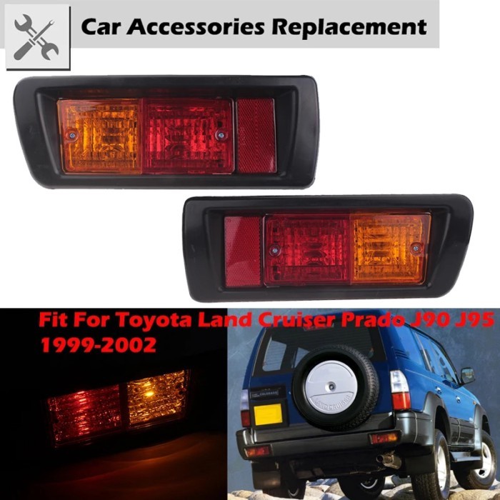 Rear Fog Lamp Turn Signal Assembly Replacement Fit For Toyota Land Cruiser Prado J90 J95 1999-2002