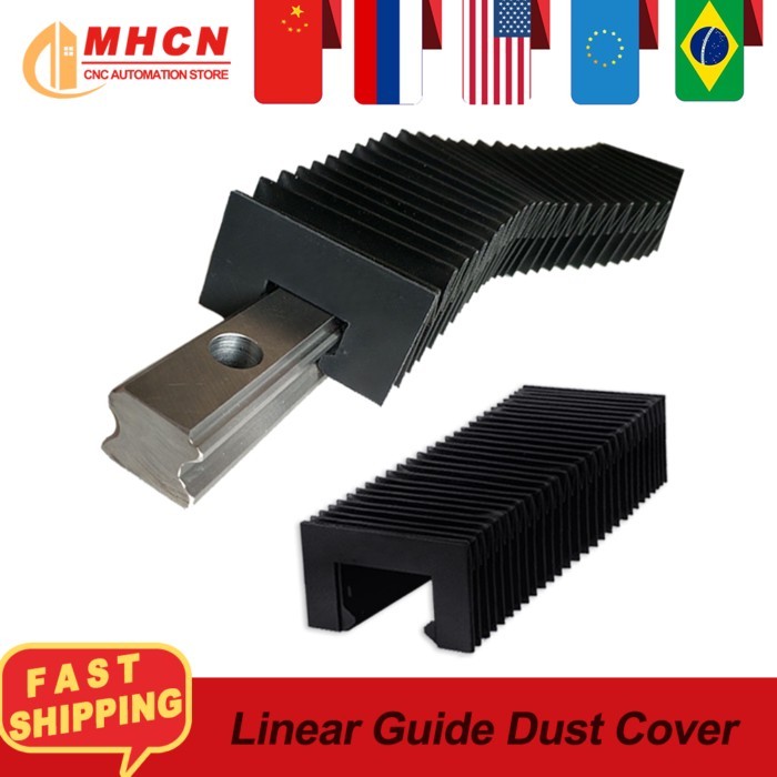 CNC guides linear guides Organ guide dust cover for HGR15 HGR20 HGR25 HGR30 linear rails Compressio