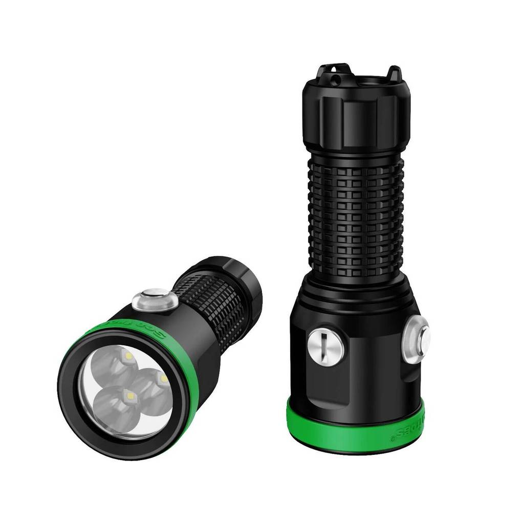 Seafrogs 3000LM ไฟฉายดําน้ํา 3000 Lumens กันน้ํา 100 M ความลึกการถ่ายภาพ Scuba Dive ไฟฉาย Profession