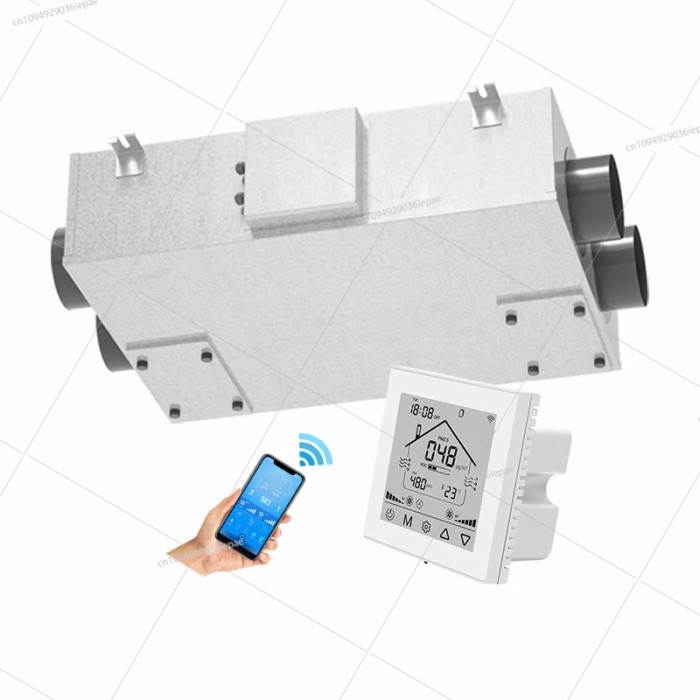 Energy Recovery Ventilator ERV HRV Heat Recovery Hvac Ventilation System Crossflow Air Recuperator