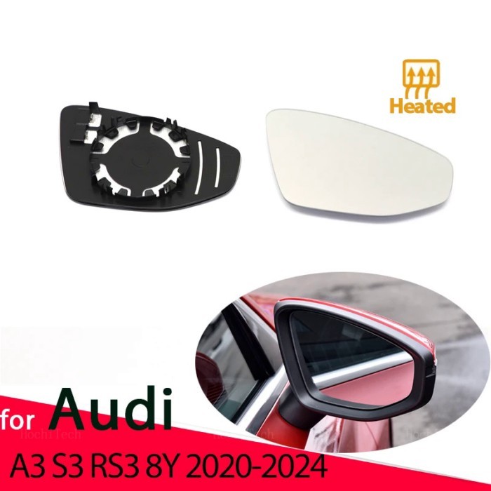 Left Right Door Side Heated Wing Mirror Glass Rearview Rearview Plate for Audi A3 8Y S3 8Y RS3 8Y R