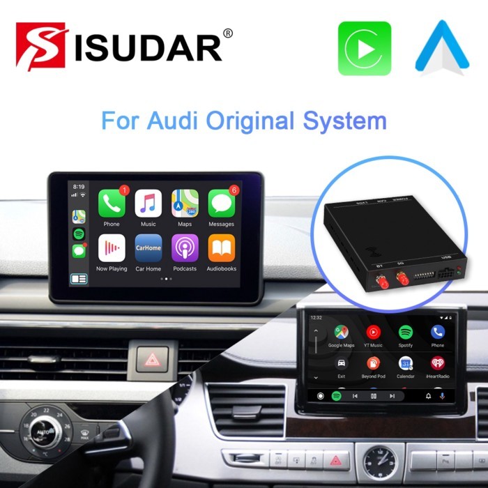 ISUDAR For Apple Wireless Carplay Android Auto Module For AUDI B9 A5/S5/A4/A3/A1 A6 A7 A8 Q2 Q3 Q5