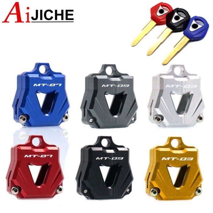 Motorcycle CNC Aluminum Key Cover Case Shell Keys Protection For YAMAHA MT-01 MT-03 MT-07 MT-09 MT0