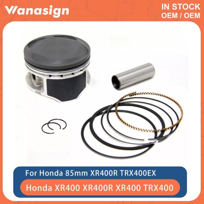 85mm Bore Motorcycle Engine Piston Kit Fit For Honda XR400 XR400R XR 400 1996-2004 TRX400 TRX400EX