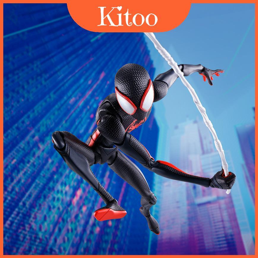 Spiderman Morales Miles Action Figure Pvc ของเล่นสะสมสําหรับและพัดลมแสดง