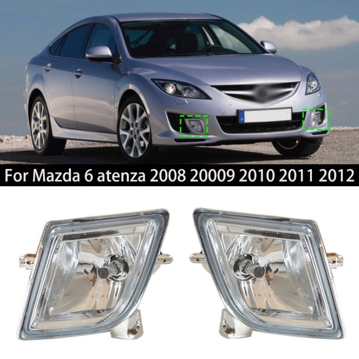 Auto Front Left Right side Fog light Foglamp For Mazda 6 atenza 2008 2009 2010 2011 2012 GV7D-51-68
