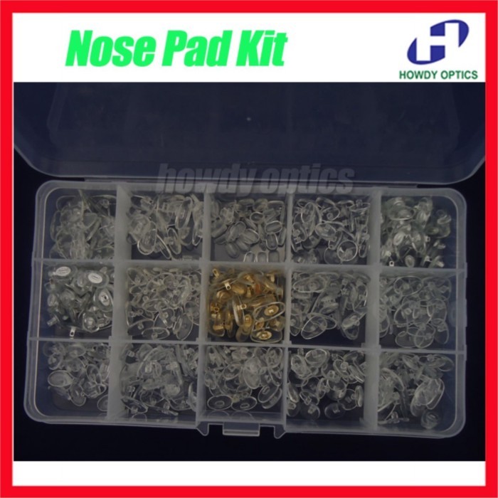 PVC Nose Pads Kit Glasses Nose Pad Case Plastic Eyeglasses Nose Pad Set