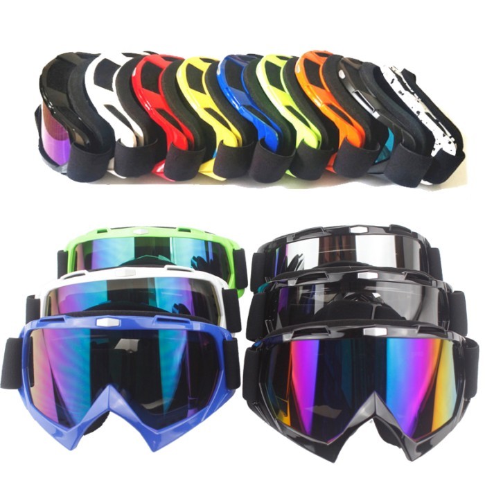 Adult  Motocross Goggles Motorcycle goggles Glasses ATV Clear Lens Ski Helmet Googles Off-road for