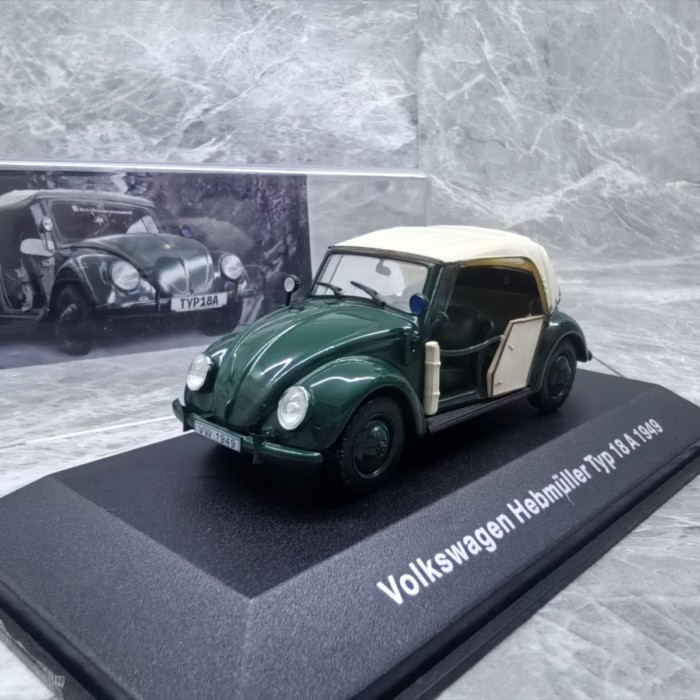 IXO 1/43 VW Hebmuller typ 181 A 1949 Volkswagen Alloy Car Model
