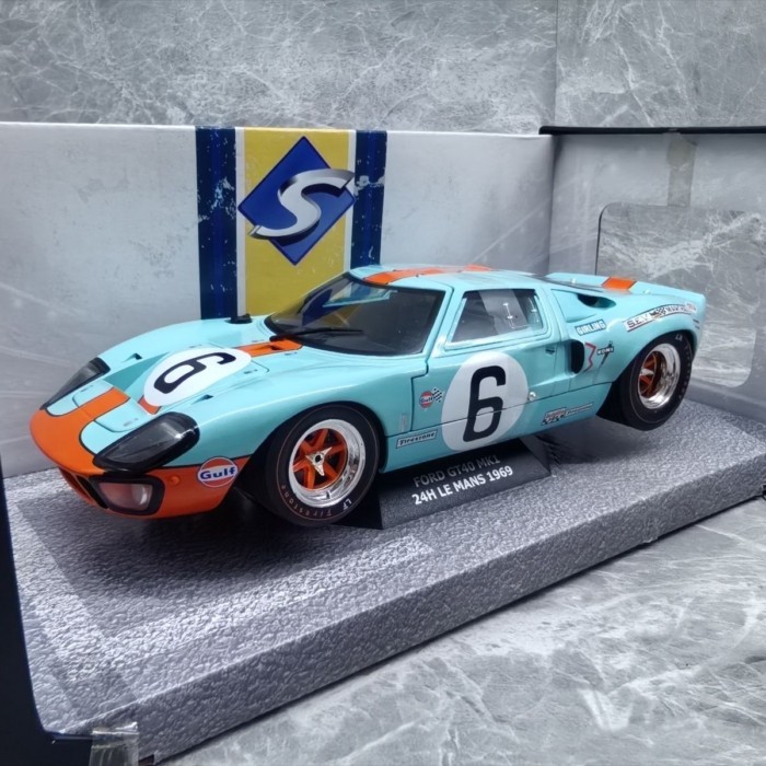 SOLIDO 1/18 Ford GT40 GULF #6 LM 24h 1969 Racing Model Alloy