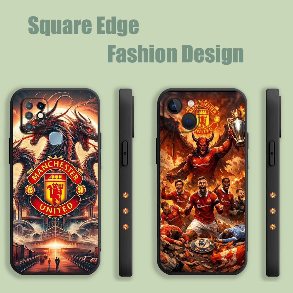 ปลอกสําหรับ Xiaomi Redmi หมายเหตุ 12 Pro 12C 13C 12s 12 Pro Plus 13 K70 Pro A2Mancheser United Footb