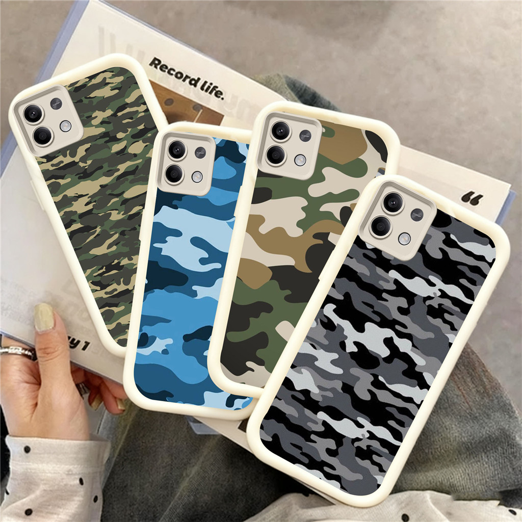 WB26 ลายพรางสําหรับ Hp ชุบ Xiaomi Redmi Poco A1 14 14C 11A C75 NFC C65 A3 14T A2 12C 9C Pro 5G วัสดุ