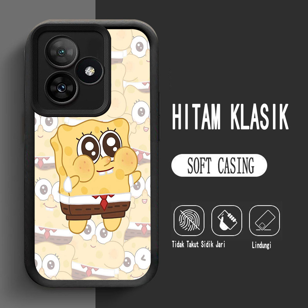 สําหรับRealme GT NEO6 SE Narzo N55 6 C33 N53 C63 N61 5Gนุ่มL-3 SpongeBobน่ารัก