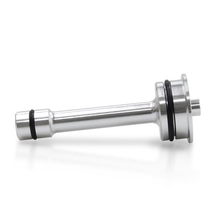 CNC Machined Aluminum Transmission Cooler Barbell for GM 6L80 / 90 and 8L90 Thermostat Bypass Plug