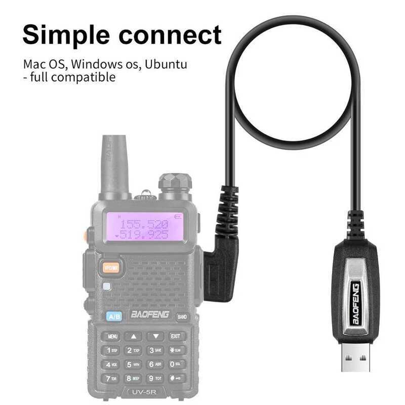 ▥ Uvk5 Uvk6 Uv5r Original  สายการเขียนโปรแกรม USB พร้อมไดร์เวอร์ CD สําหรับ Uv-5R Bf-888