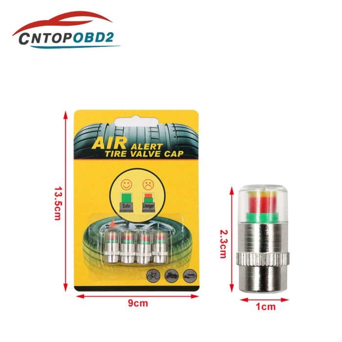 Car Tire Pressure Indicator Tire Pressure Monitor Valve Cap Tire Pressure Gauge Indicator Tire Aler