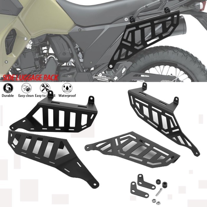 Side Luggage Rack For Kawasaki KLR650 KLR 650 Adventure Traveler / ABS 2022 2023 2024 Motorcycle Lu