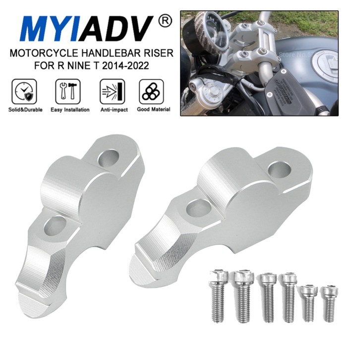 For BMW R nine T Pure RNINET R9T 9T Pure Racer 2014-2024 Motorcycle Handlebar Riser Handle bar Clam