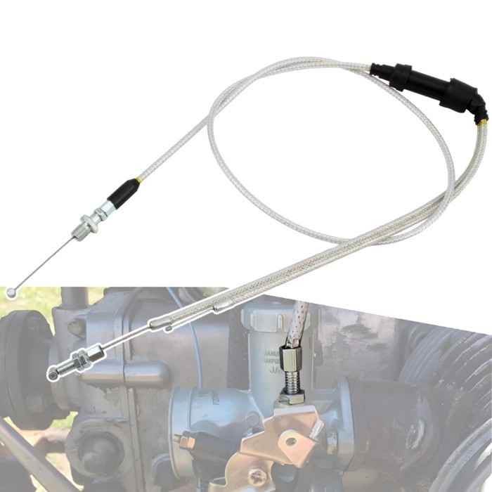 Motorcycle Carburetor Dual Throttle Grip Cable Wire  For KEIHIN PZ30 PZ30mm Carburetor Honda Yamaha