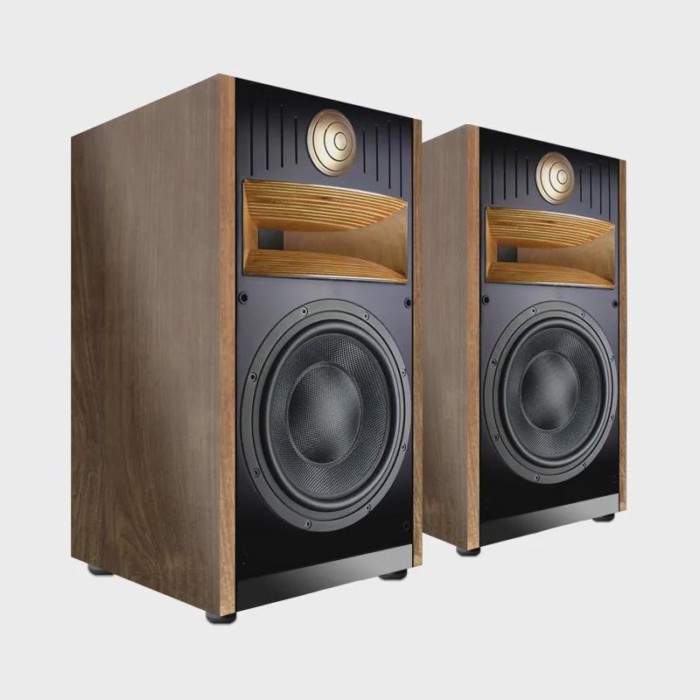 DF-A10 HIFI Speaker Bookshelf Speaker Wooden Case Passive None-Battery Lossless