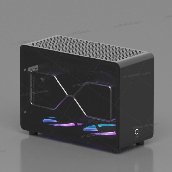 G1-pro aluminum alloy case A4 sfx240 water cooling itx transparent case