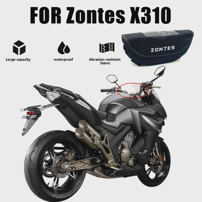 FOR Zontes X310 310X 310X1 310X2 310 X1 X2 Motorcycle Waterproof Bag Navigation Universal Motorbike