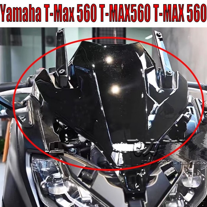 Fit Yamaha T-Max 560 T-MAX560 T-MAX 560 TMAX560 2023 2024 Motorcycle New Glossy Black Front Upper F