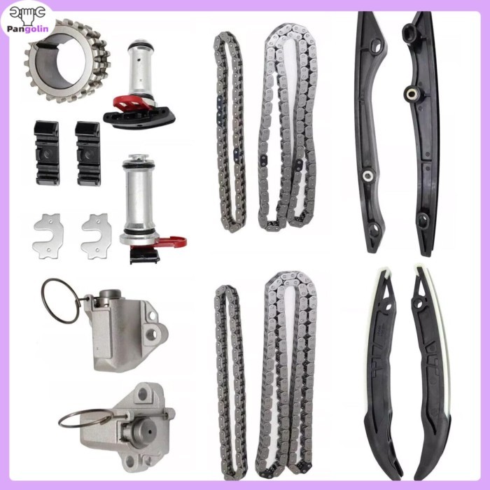 1Set Engine Timing Chain Kit For Ford Mustang F-150 5.0 2018-2020 BR3Z6K254A JL3E6M256CA 3Z6L266B J