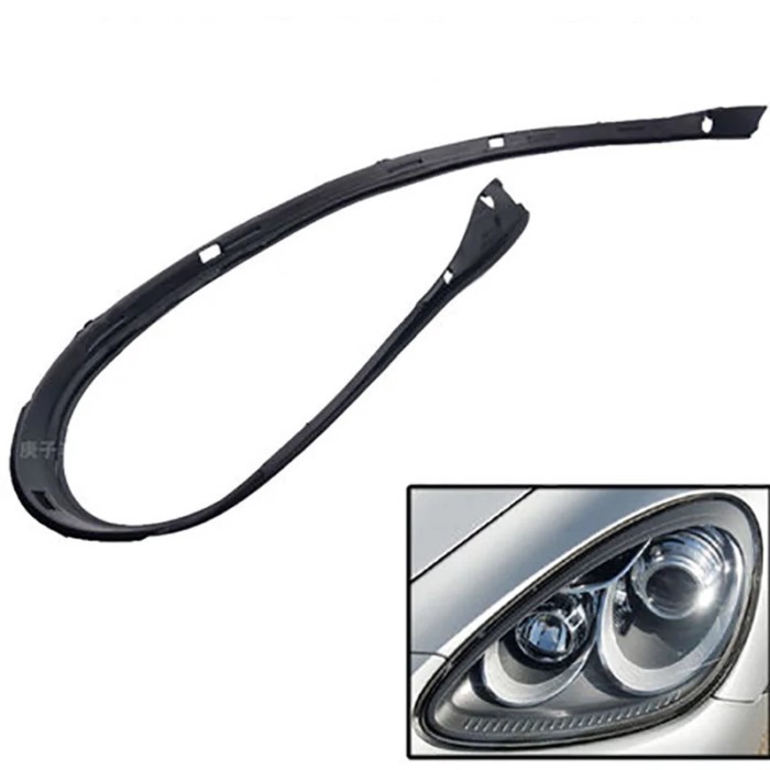Car Headlight Sealant Gasket Waterproof Gasket Headlamp Decorative Strip Accessories For Porsche Ca
