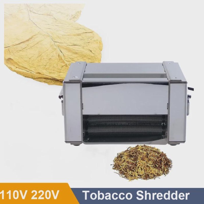 110V 220V Stainless Steel Electric Leaf Grinder Tobacco Cutter Cutting Machine Leaves Herbs Tobacco