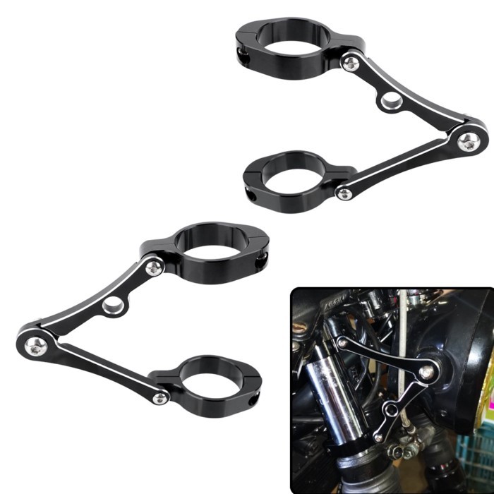 39mm-41mm Moto Accessories For Chopper Bobber Cafe Racer CNC Fork Tube Mount Clamp Motorcycle Headl