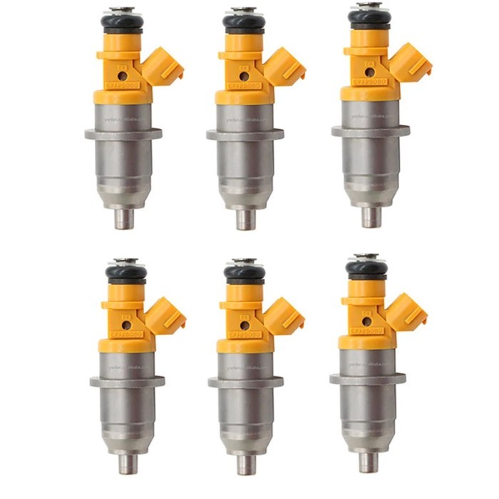 6Pcs 1465A012 Fuel Injectors E7T05074 DIM1070G for Mitsubishi Pajero III Canvas Top V60 V70 3.5 GDI
