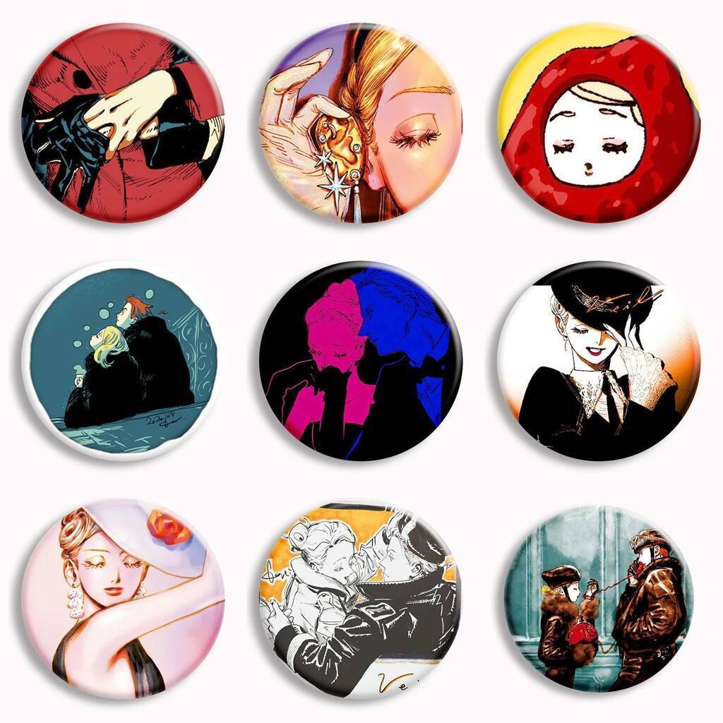 Emma x Aleksander Veil Manga Soft ปุ่ม Pin อะนิเมะตัวอักษรเข็มกลัด Badge กระเป๋าตกแต่งเครื่องประดับแ