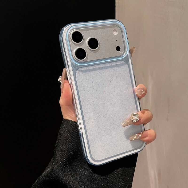 ▥ Shockpoof Had Acylic Phone Case, Suitable Fo Iphone 17 16 15 14 13 12 11 Po 17Ai Soft Silicon