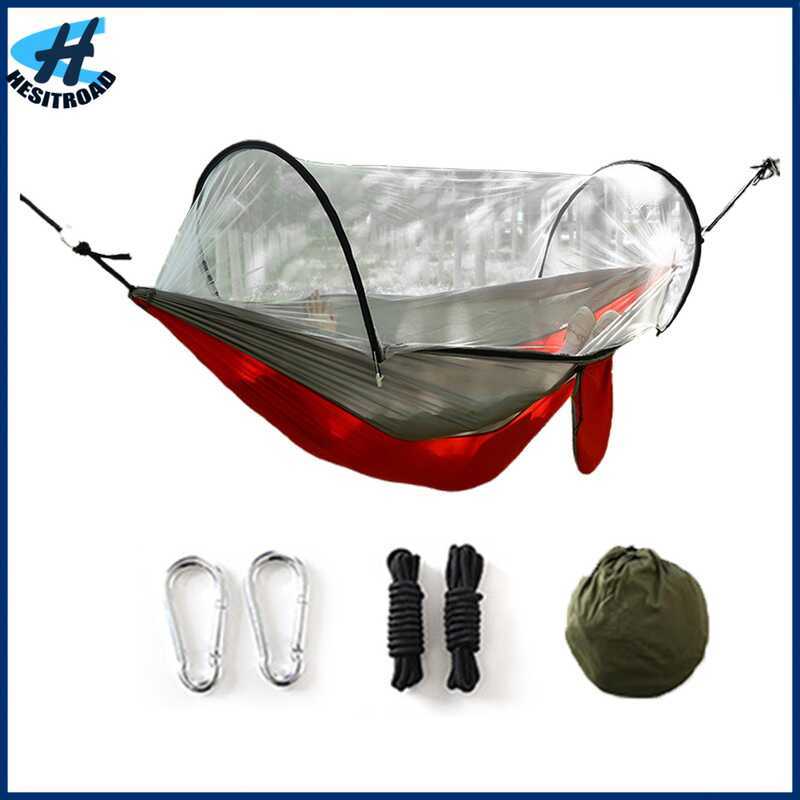 C Bucwxa Camping Mock With Camping Mock Set Portable Camping Mock With Mosquito Net 200Kg Load Ligh