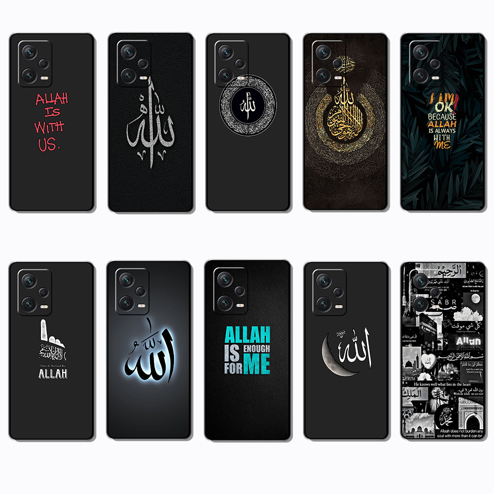 สําหรับ Xiaomi Poco M4 M5S F2 F3 F4 F5 X4 GT Pro VS10 allah Slim ชายแดนสีดํา TPU Soft Case | โทรศัพท