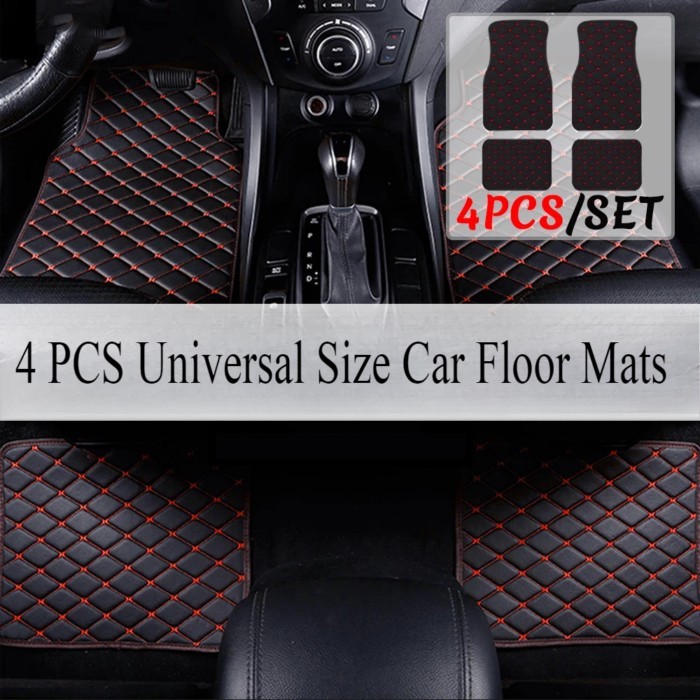 Universal Size Artificial Leather Car Floor Mats for Bmw 2 Series All Car Models F22 F23 F44 F45 F4
