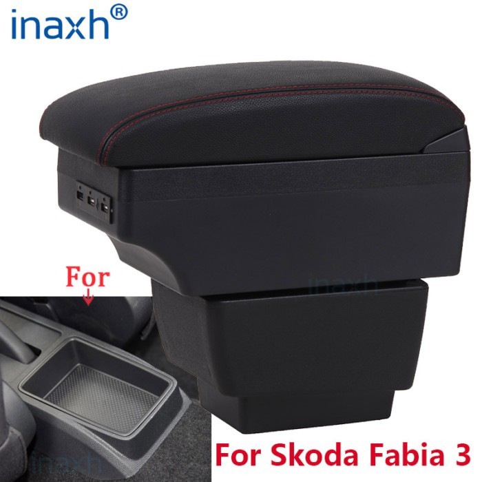 For Skoda Fabia 3 Armrest For Skoda Fabia III Combi Car Armrest box Retrofit parts Storage box car