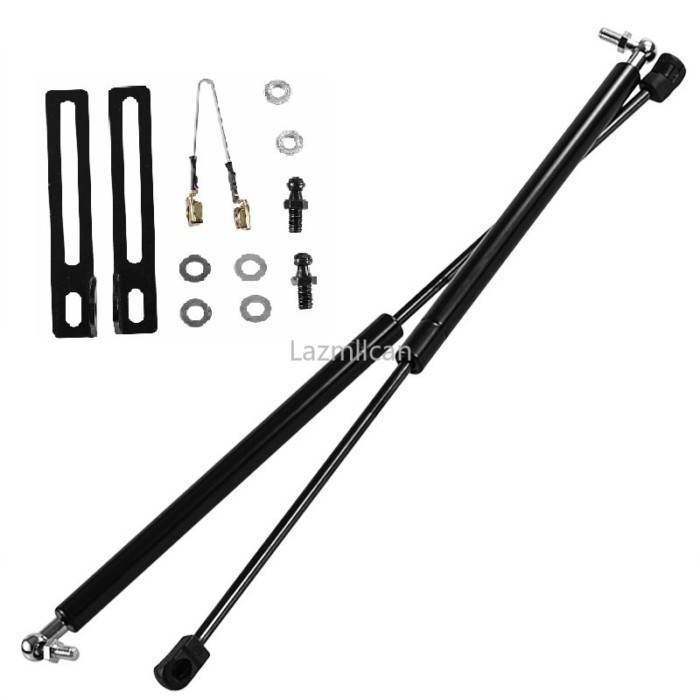 2X Car Front Hood Lift Support Arm Spring With Accessories Shock Strut For Nissan QASHQAI J11 X-TRA