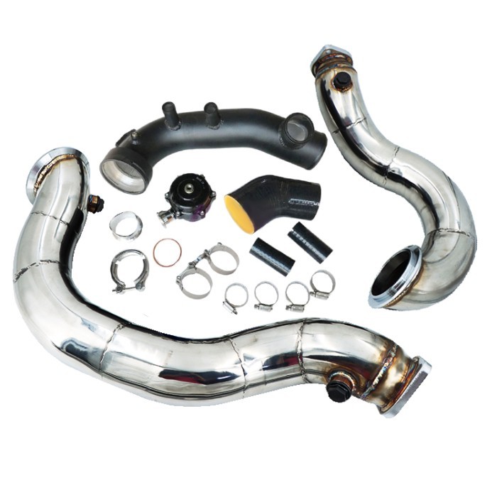 FOR BMW N54 3.0T E82 E88 E90 E92 E8X E9X 135i 335i Intake Turbo charge pipe Cooling kit + 50mm BOV